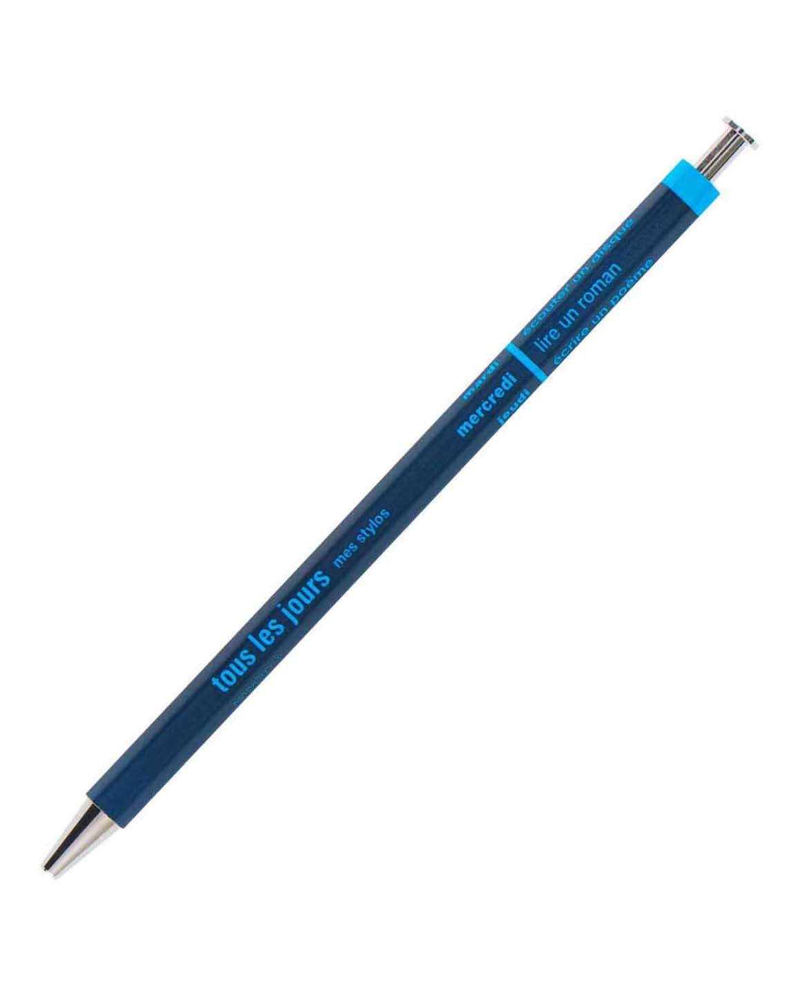 MARK'S (マークス) - DAYS Kugelschreiber | Navy - ROSA ECK - Blau, Stift,