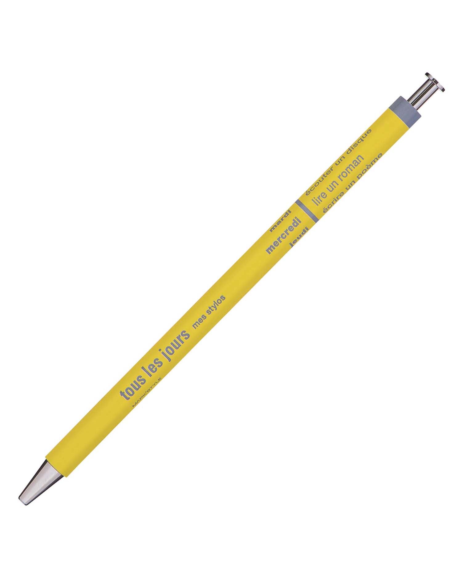 MARK'S (マークス) - DAYS Kugelschreiber | Yellow - ROSA ECK - Gelb, Stift,