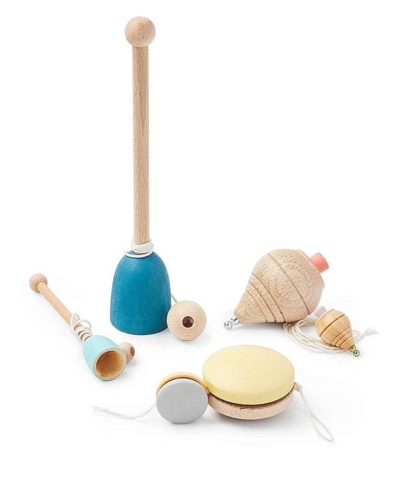 Me&mine - MINI YOYO Kinderspielzeug Blau - ROSA ECK - Blau, Holz,