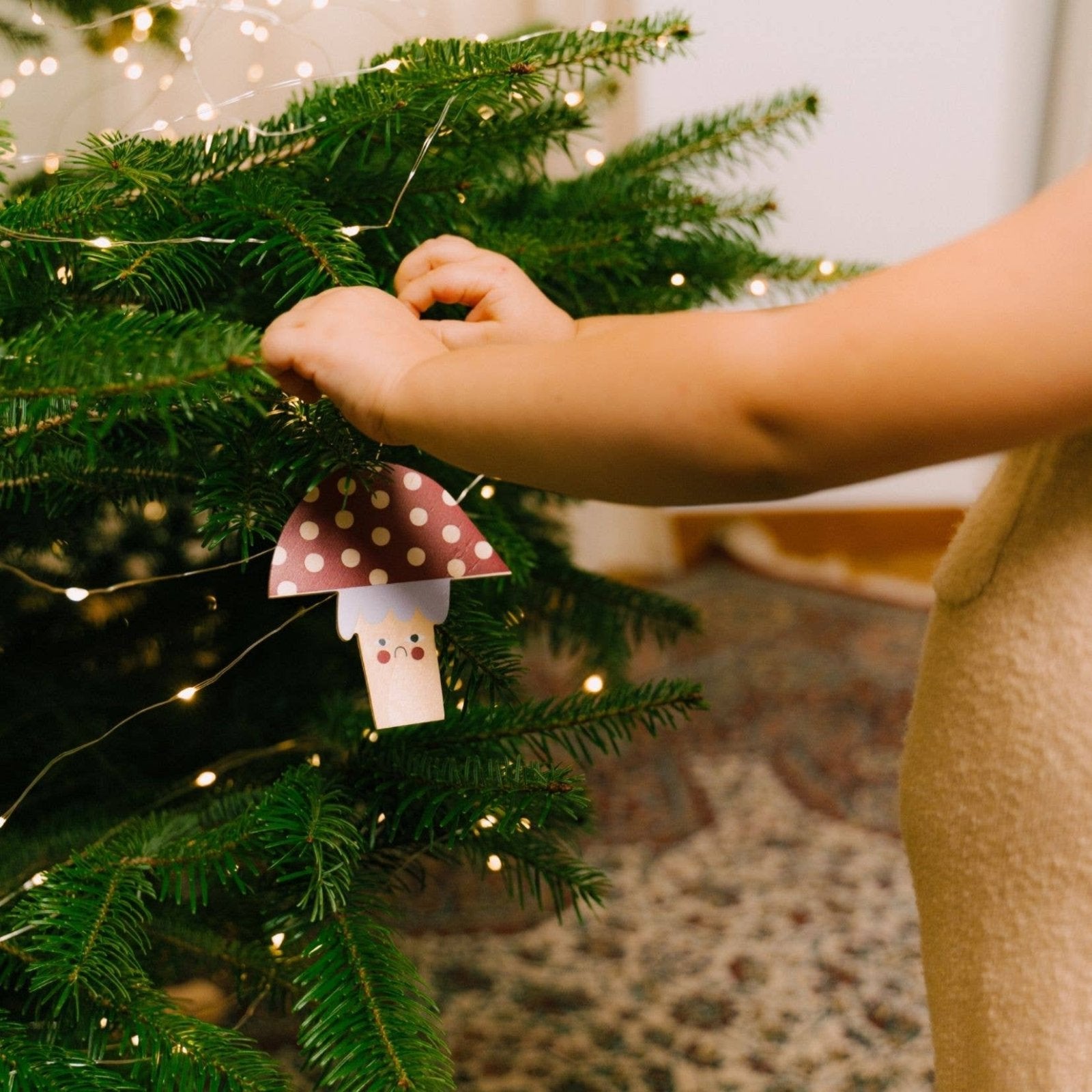 milin - Weihnachtsanhänger aus Holz • Mushroom - ROSA ECK
