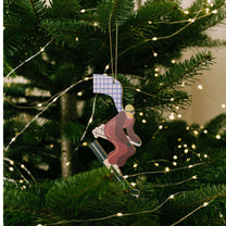 milin - Weihnachtsanhänger aus Holz • Skier - ROSA ECK