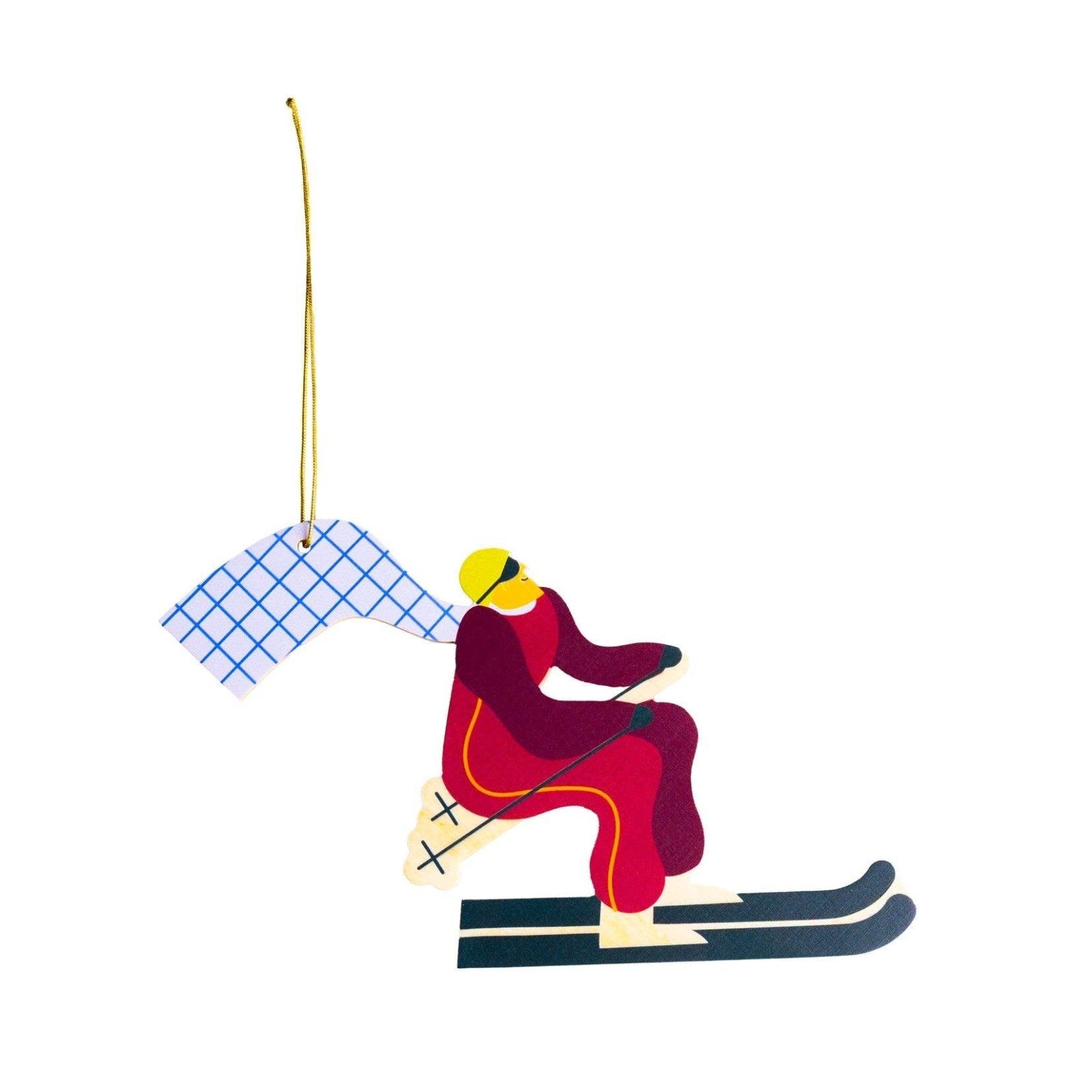 milin - Weihnachtsanhänger aus Holz • Skier - ROSA ECK