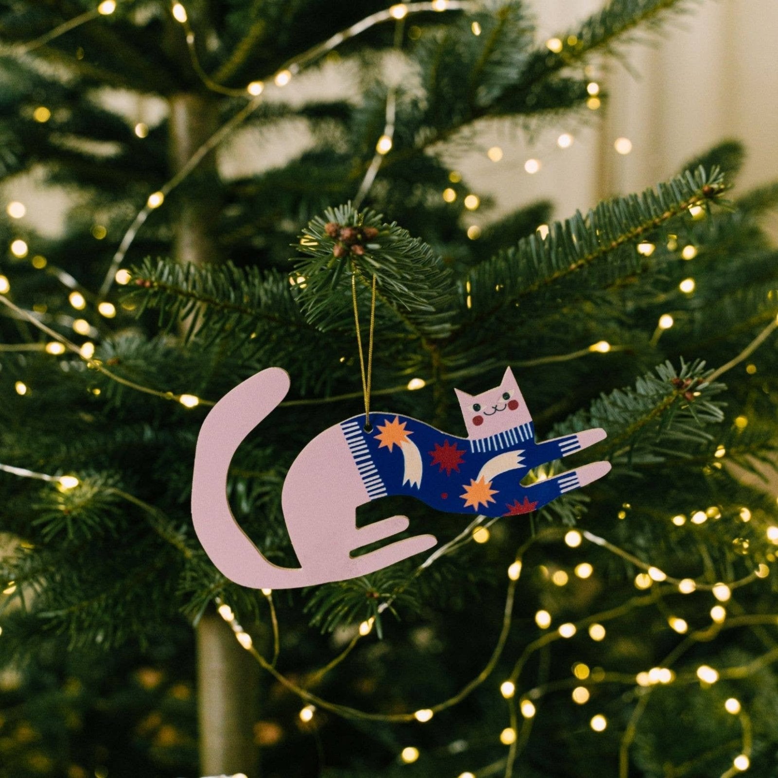 milin - Weihnachtsanhänger aus Holz • Charming Cat - Dekoration - ROSA ECK