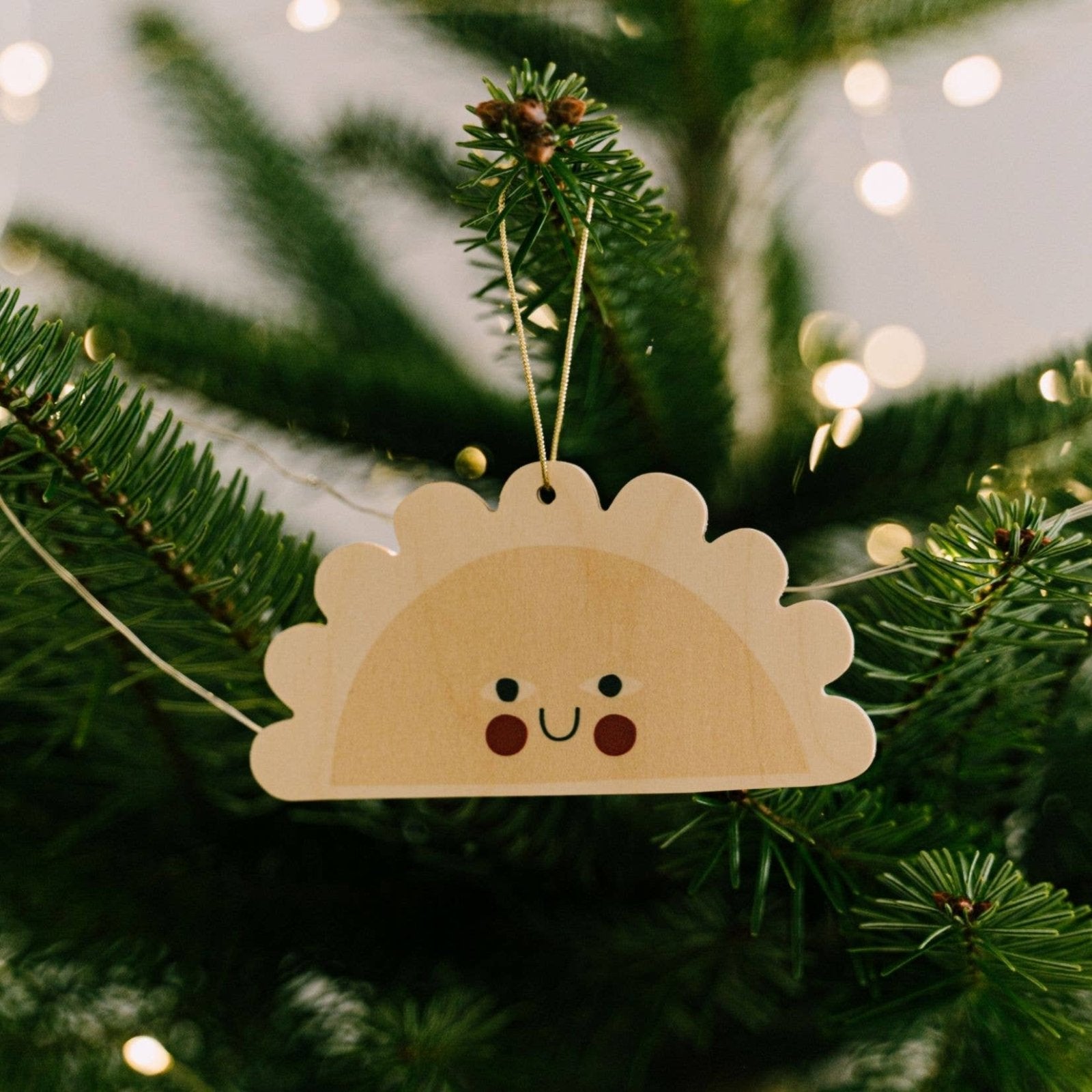 milin - Weihnachtsanhänger aus Holz • Foodie Dumpling - Dekoration - ROSA ECK