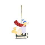 milin - Weihnachtsanhänger aus Holz • Funny Dog - Dekoration - ROSA ECK