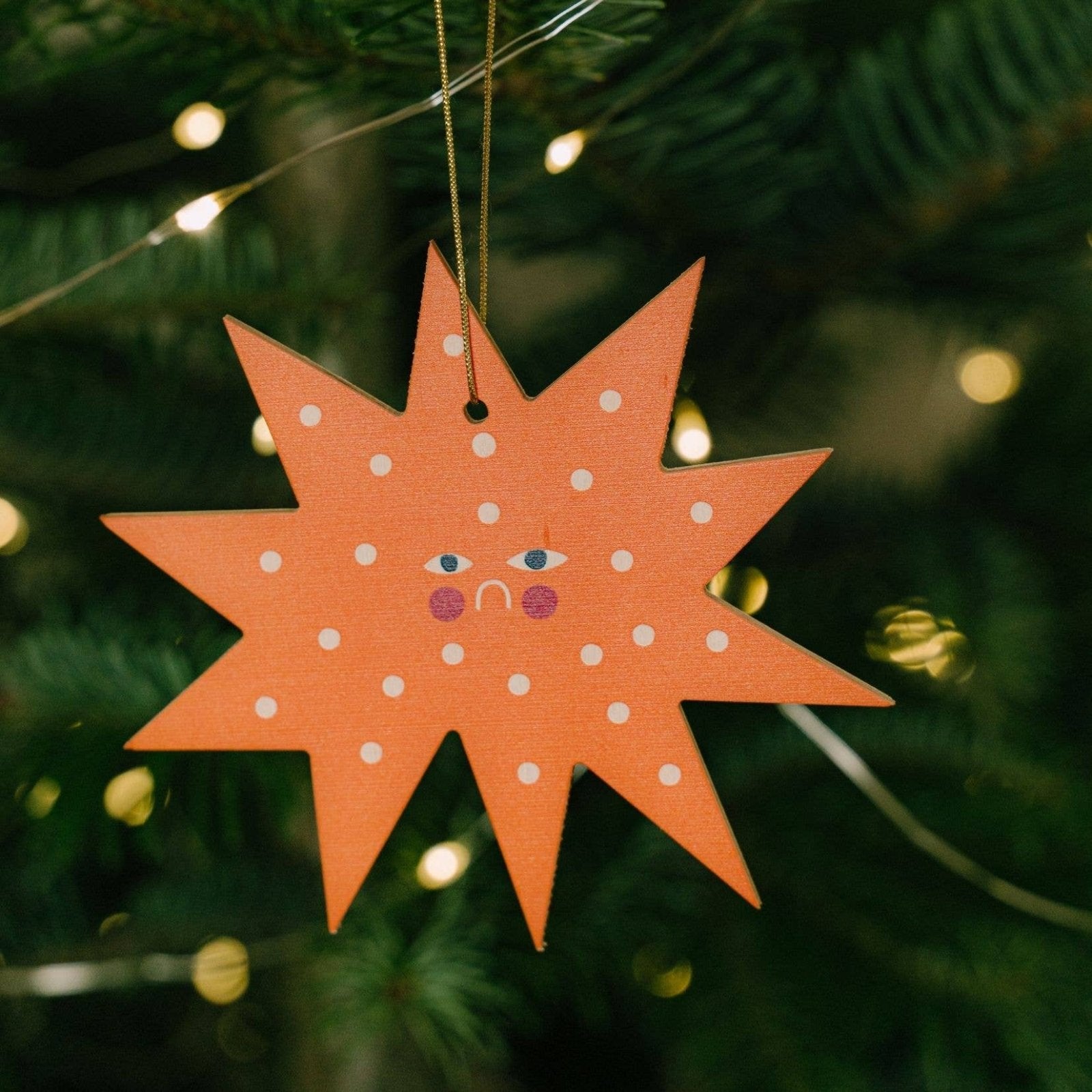 milin - Weihnachtsanhänger aus Holz • Star - Dekoration - ROSA ECK