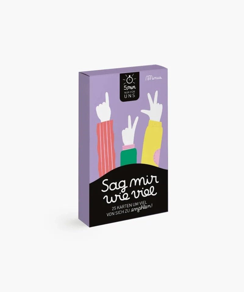 Minus éditions - SAG MIR WIE VIEL Fragespiel - Fragespiel - ROSA ECK Concept Store