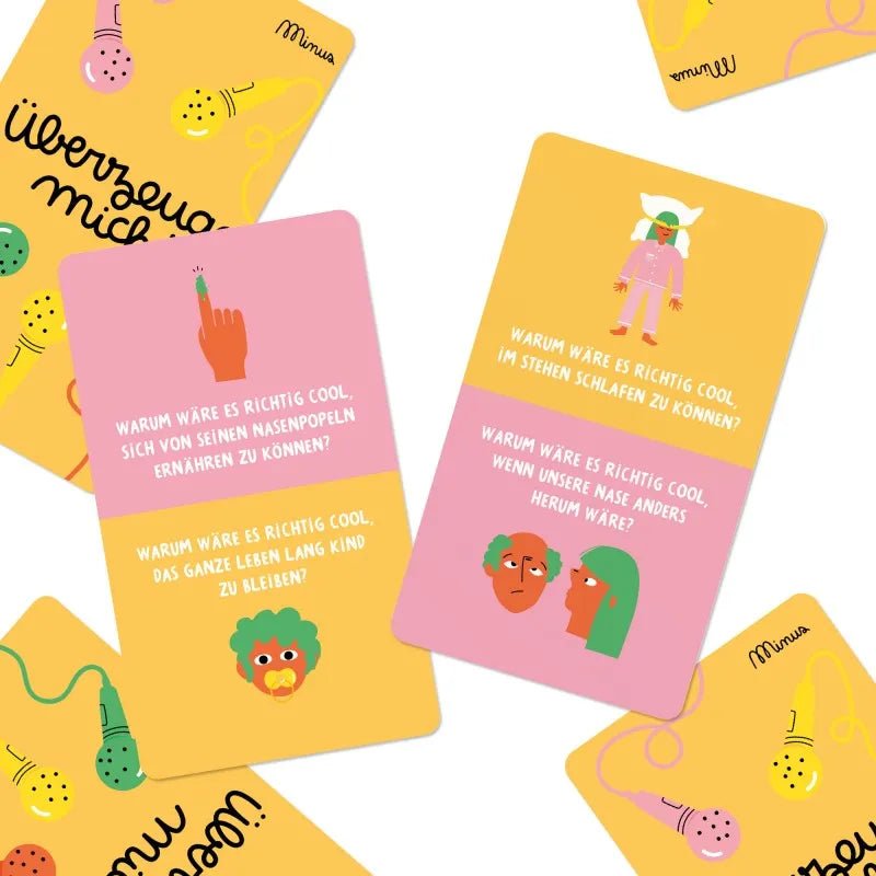 Minus éditions - ÜBERZEUGE MICH Fragespiel - ROSA ECK