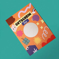 Modern Kids Art - DIY Gutschein Rubbellos - ROSA ECK