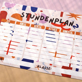 Modern Kids Art - Stundenplan • Colorful - ROSA ECK