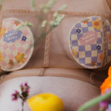 moodie - Waschbare Stilleinlagen (3er - Set) • Flowerempower - ROSA ECK