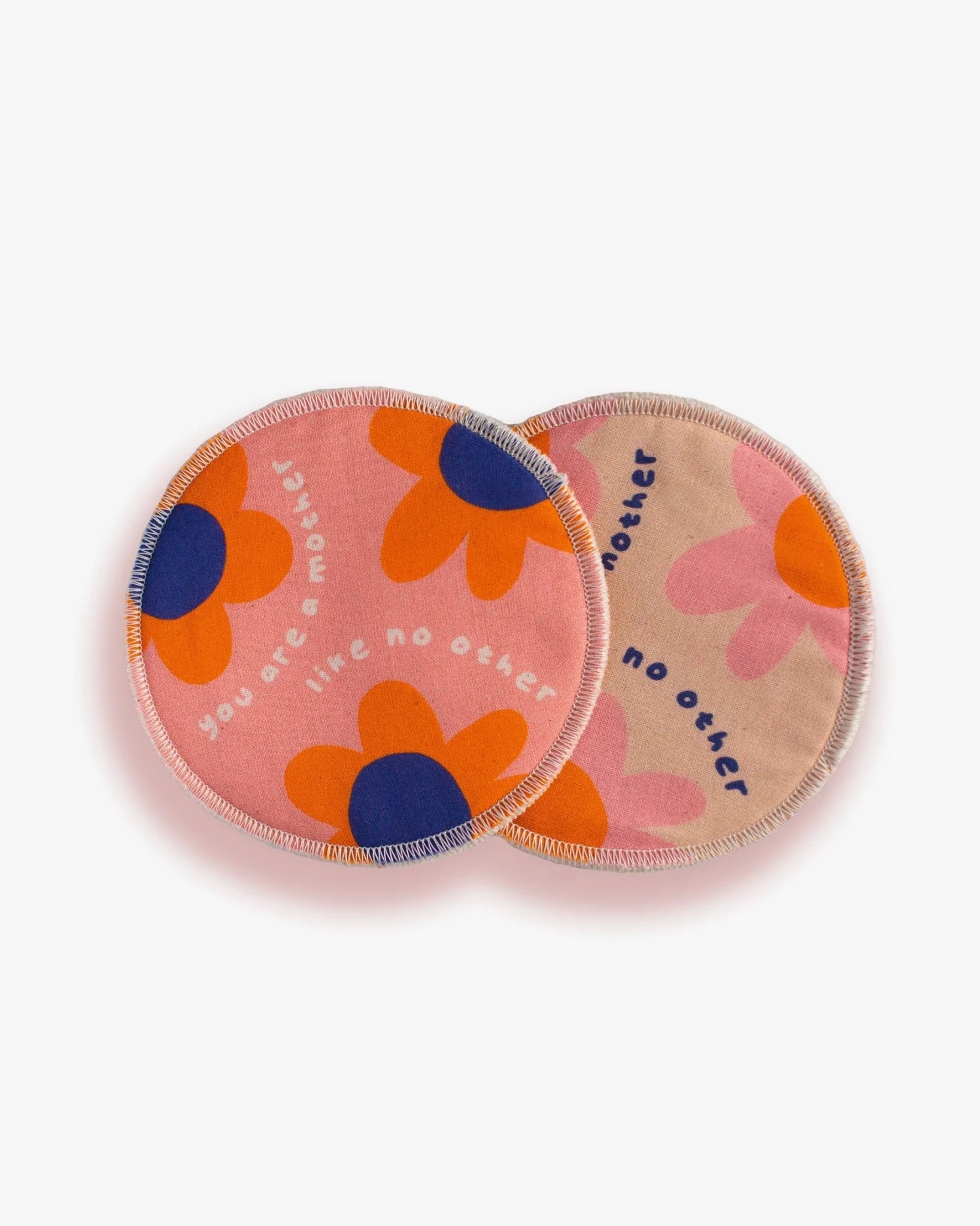 moodie - Waschbare Stilleinlagen (3er - Set) • Flowerempower - ROSA ECK