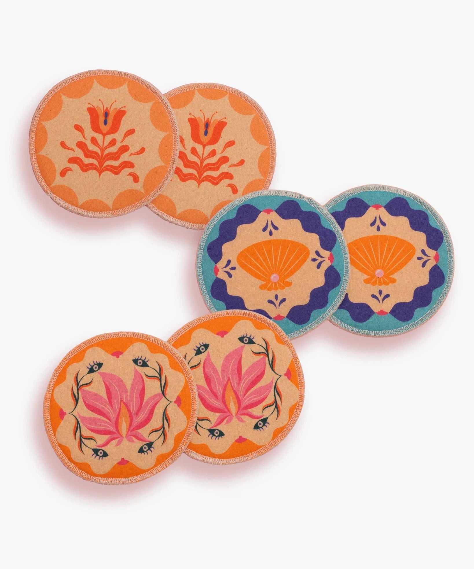 moodie - Waschbare Stilleinlagen (3er - Set) • Goddess Garden - ROSA ECK