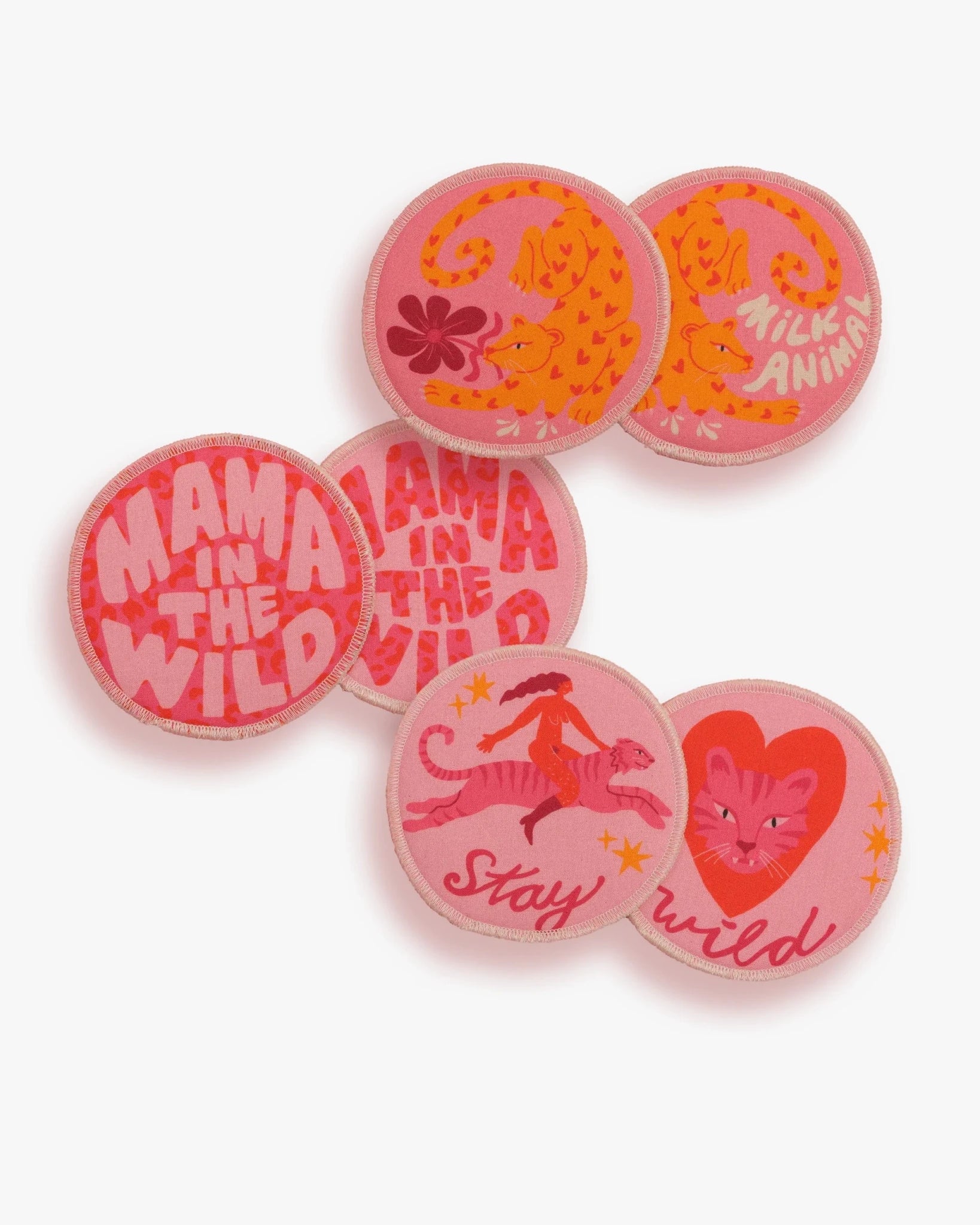 moodie - Waschbare Stilleinlagen (3er - Set) • Stay Wild - ROSA ECK