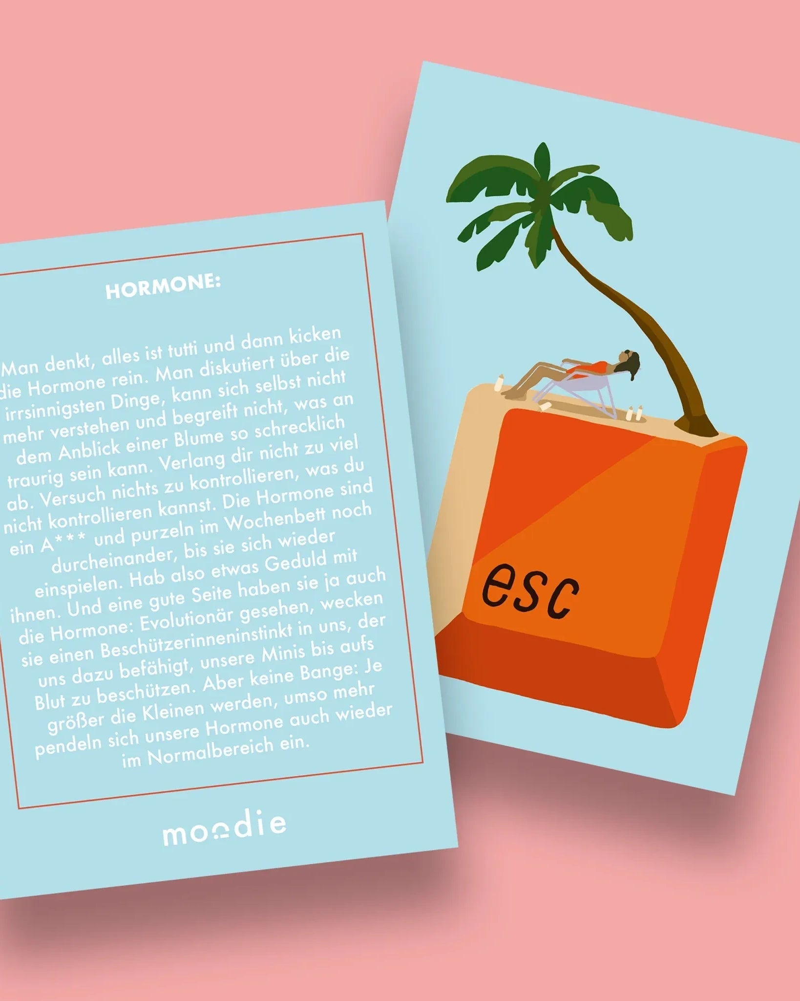 moodie - Wochenbett Karten - Set • Empowerment Cards - ROSA ECK