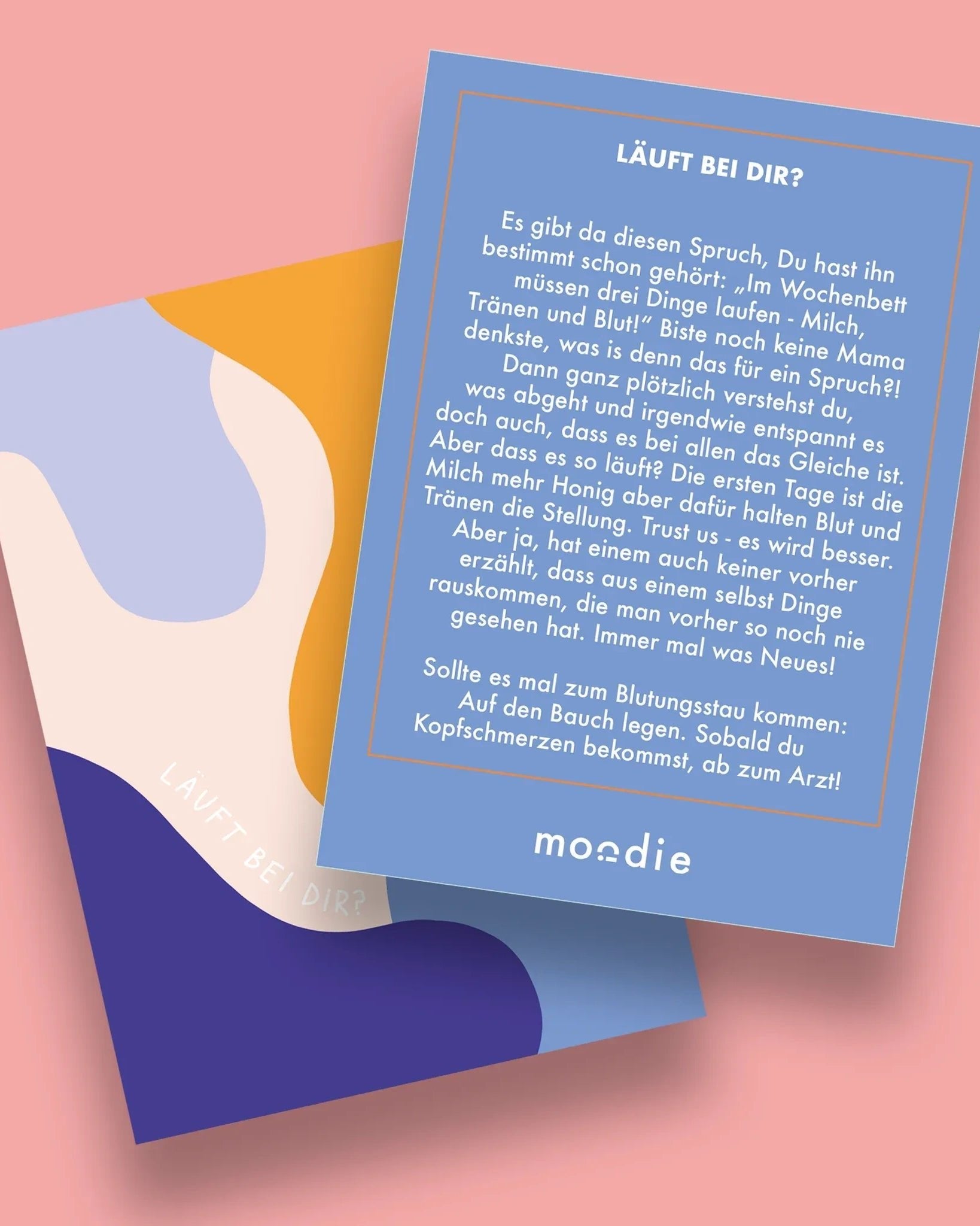 moodie - Wochenbett Karten - Set • Empowerment Cards - ROSA ECK