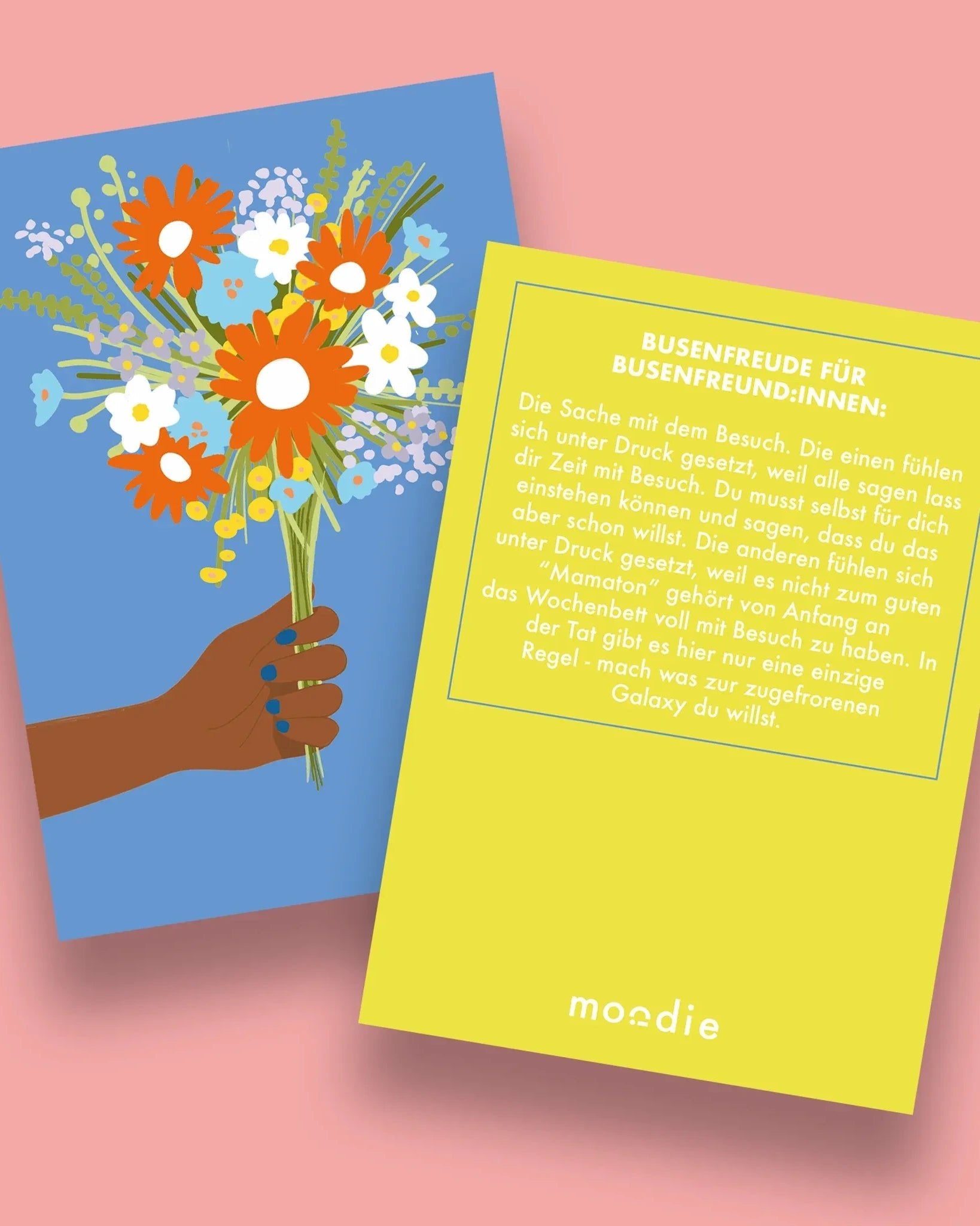 moodie - Wochenbett Karten - Set • Empowerment Cards - ROSA ECK