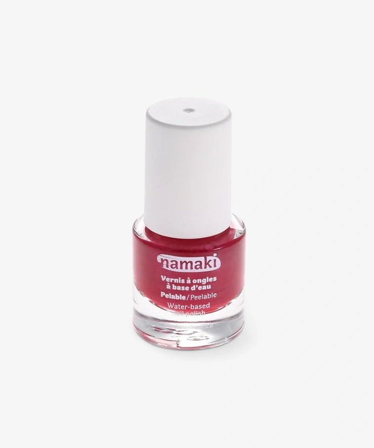 Namaki Cosmetics - Abziehbarer Kinder - Nagellack • Himbeere (D.23) - ROSA ECK