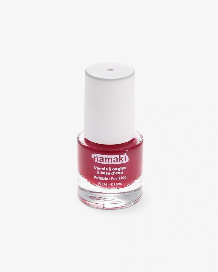 Namaki Cosmetics - Abziehbarer Kinder - Nagellack • Himbeere (D.23) - ROSA ECK