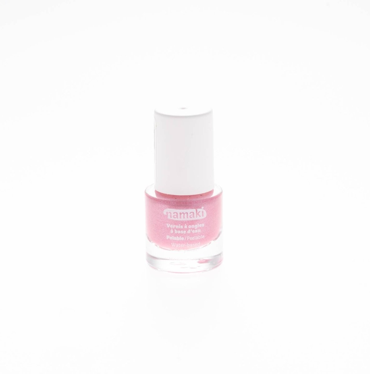 Namaki Cosmetics - D - 22 Abziehbarer Kinder - Nagellack | Glitter Pink - ROSA ECK