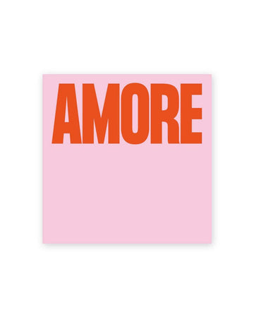 Navucko - AMORE Haftnotizen | Rosa/Rot - Notizblock - ROSA ECK - , ,
