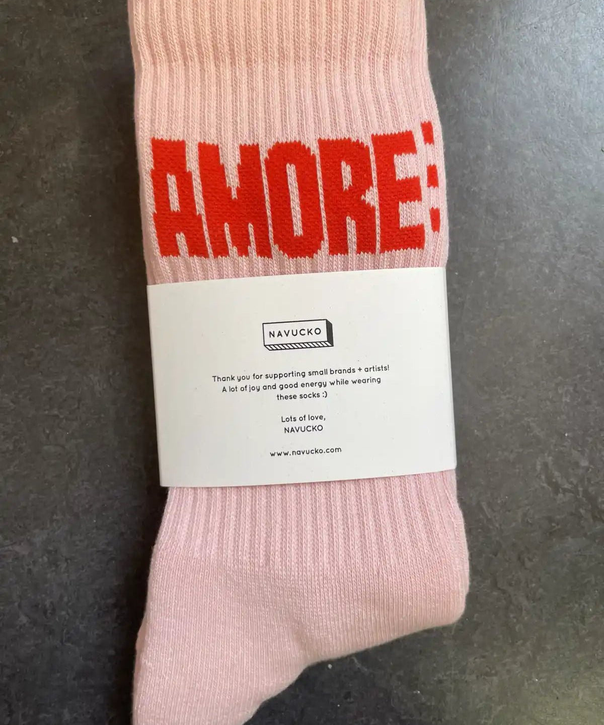 Navucko - AMORE Socken • Rosa - Socken - ROSA ECK Concept Store
