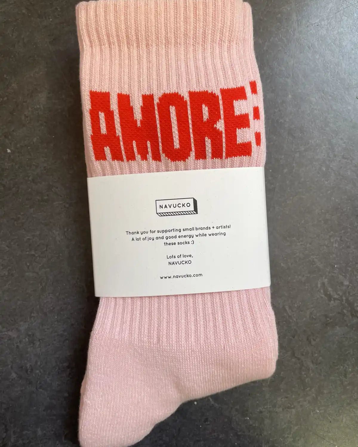 Navucko - AMORE Socken • Rosa - Socken - ROSA ECK Concept Store