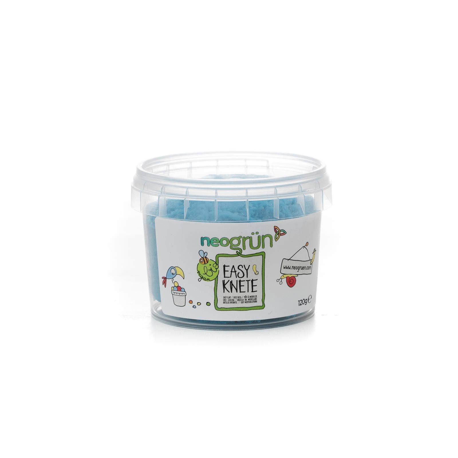 NEOGRÜN - Bio - Easy - Knete vegan (120 g) | Blau - ROSA ECK - , ,