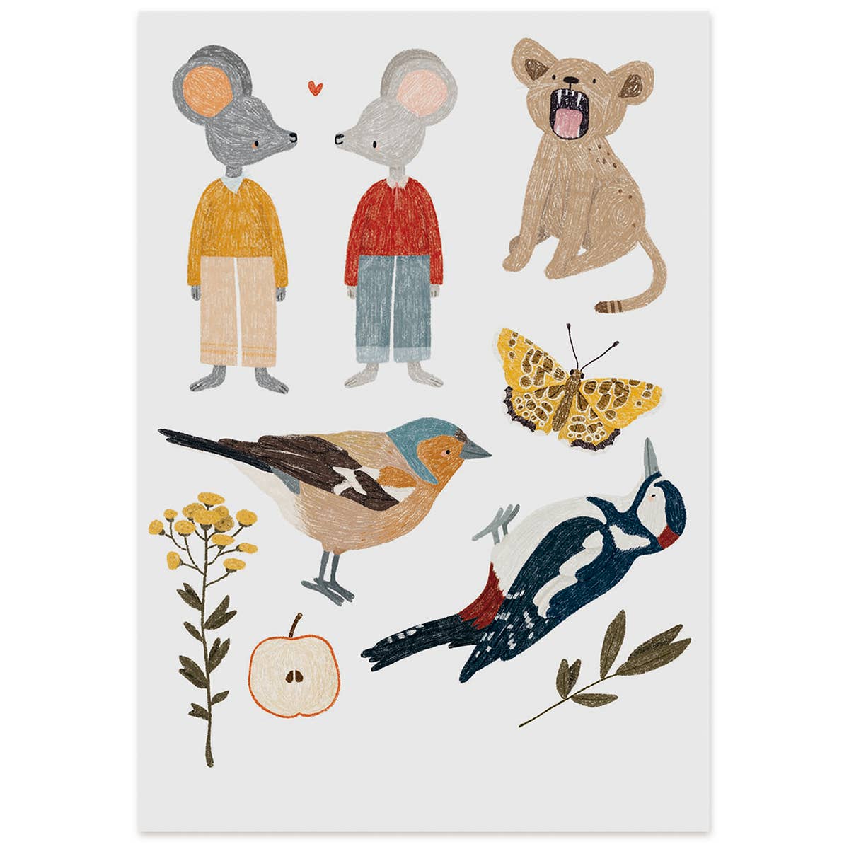 nuukk - Bügelbilder • Mäuse - ROSA ECK