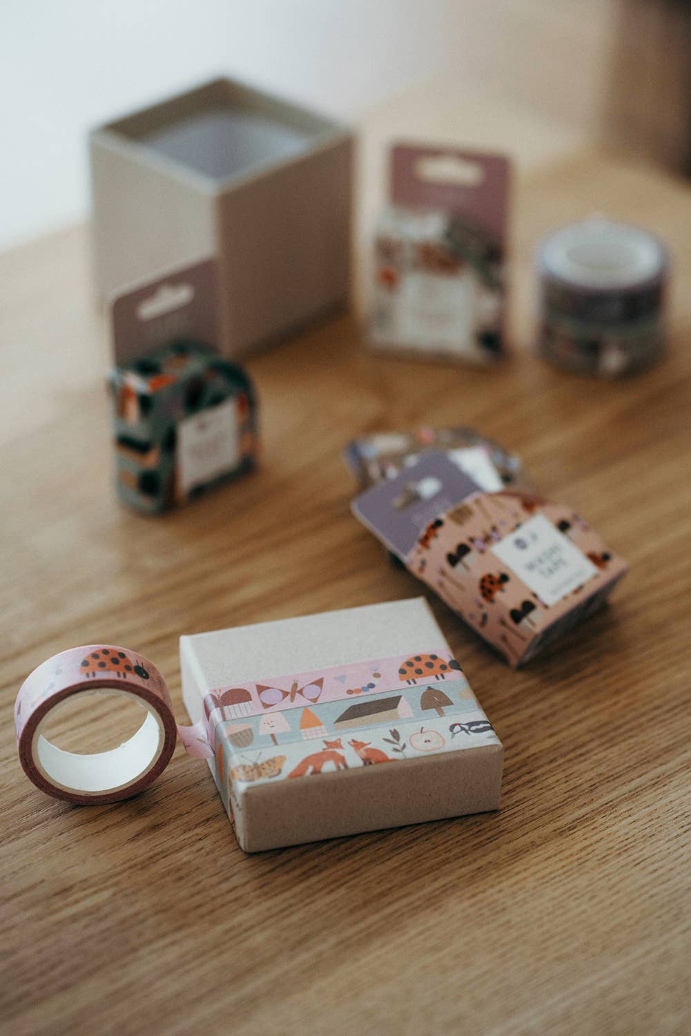nuukk - MARIENKÄFER Washi Tape - ROSA ECK - 1 - 5 €, Lila,