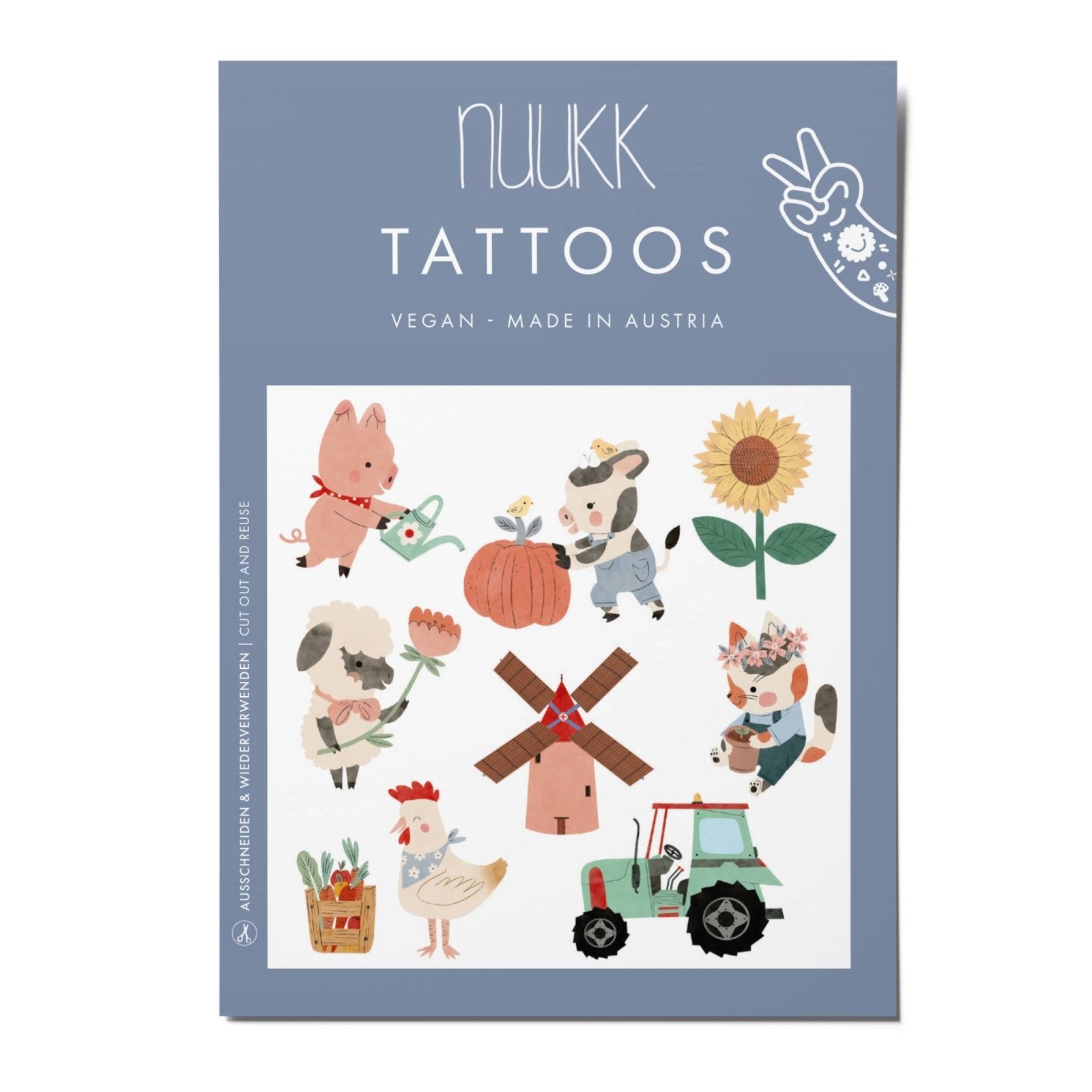 nuukk - Kindertattoos • Bauernhof - ROSA ECK