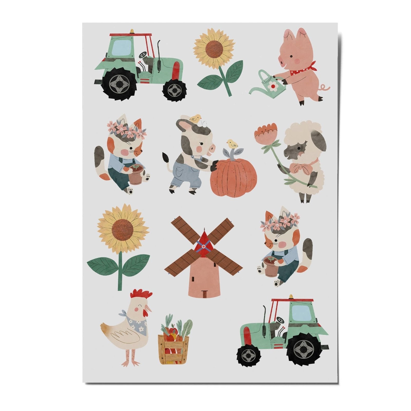 nuukk - Kindertattoos • Bauernhof - ROSA ECK