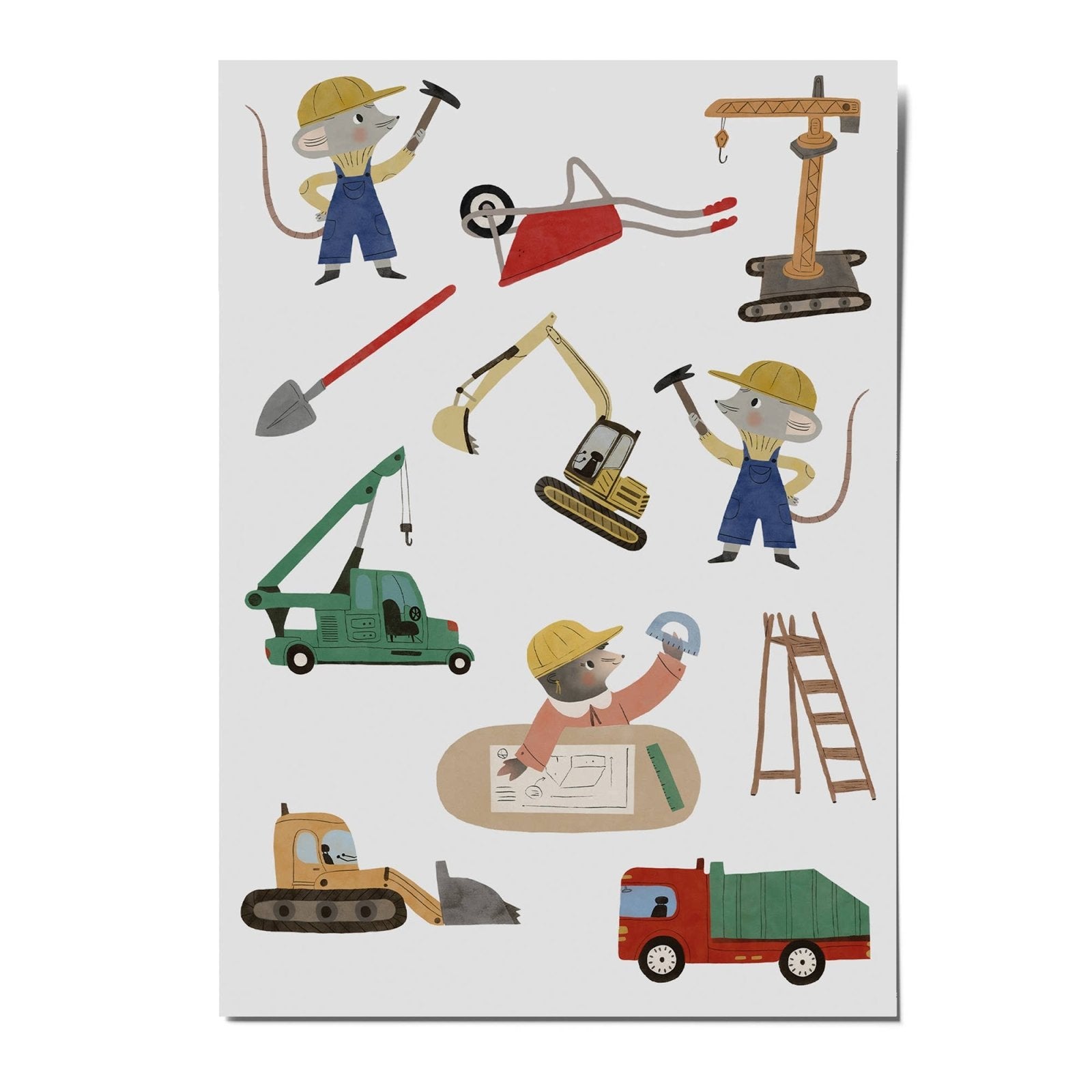 nuukk - Kindertattoos • Baustelle - ROSA ECK