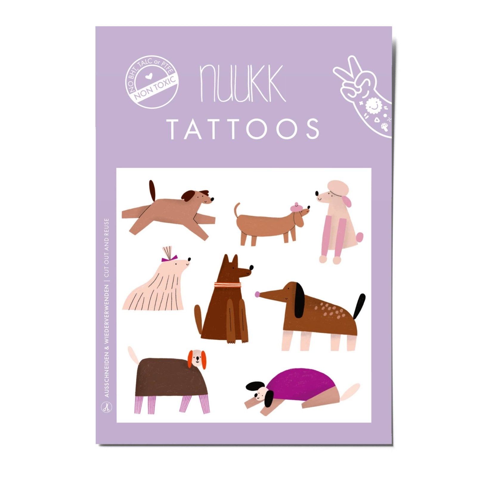 nuukk - Kindertattoos • Hunde - ROSA ECK