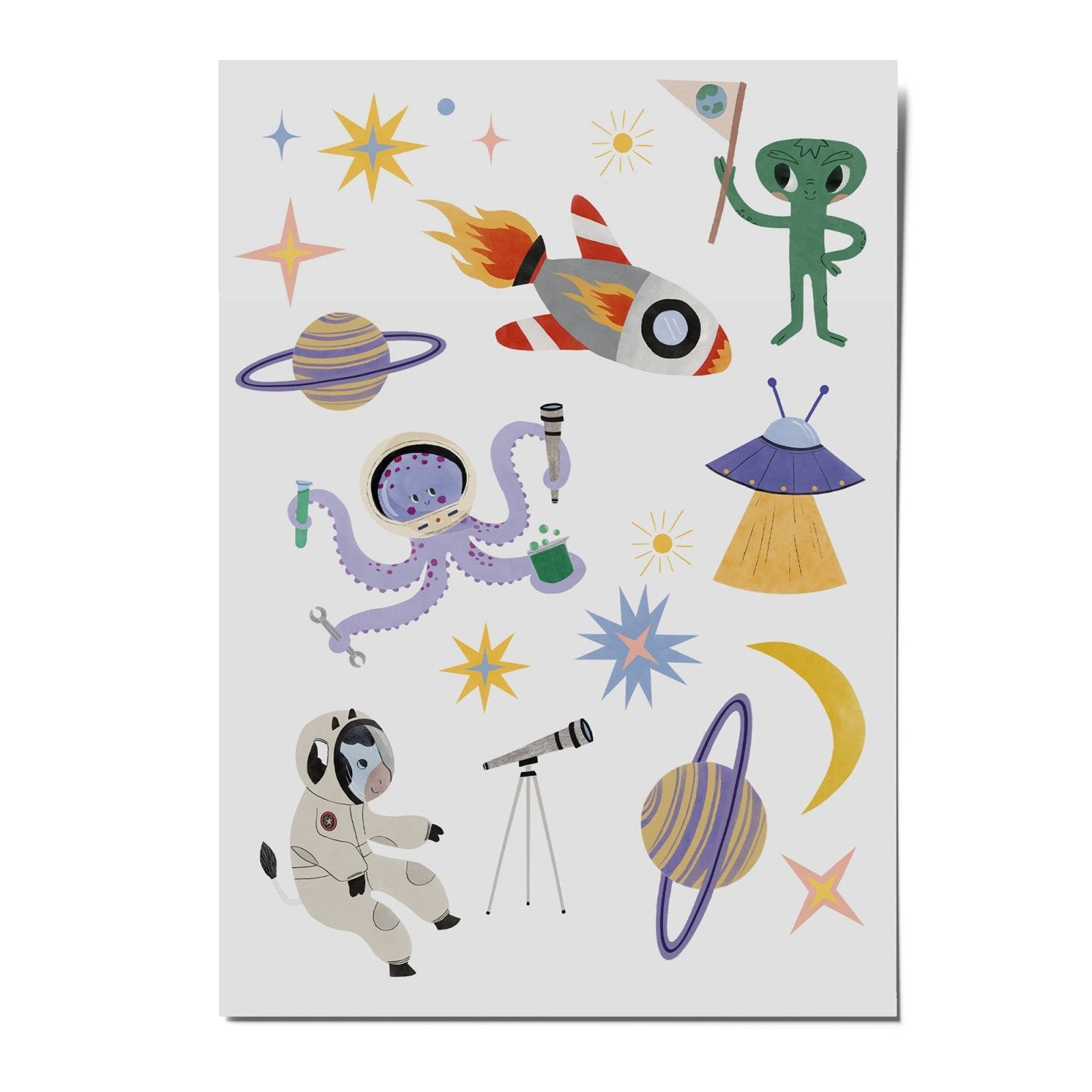 nuukk - Kindertattoos • Weltraum - ROSA ECK