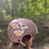 nuukk - Reflektierende Sticker • Dino - ROSA ECK