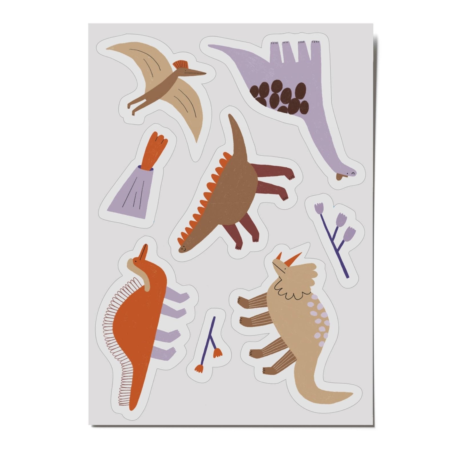 nuukk - Reflektierende Sticker • Dino - ROSA ECK