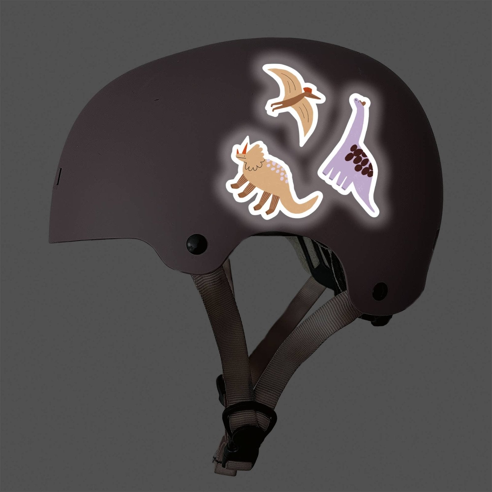 nuukk - Reflektierende Sticker • Dino - ROSA ECK