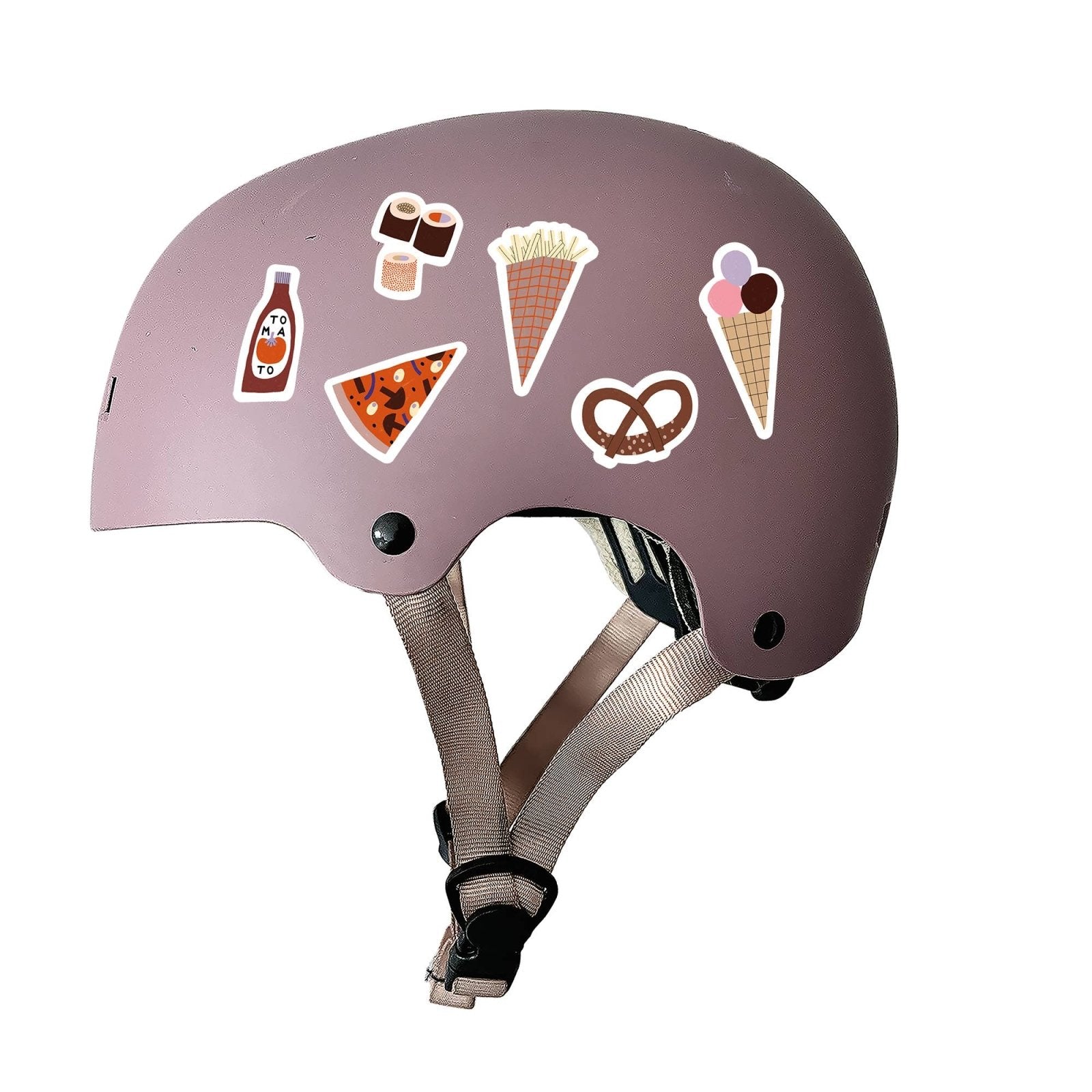 nuukk - Reflektierende Sticker • Fast Food - ROSA ECK