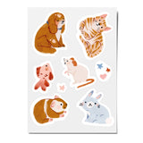 nuukk - Reflektierende Sticker • Haustiere - ROSA ECK