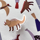 nuukk - Stickerbogen • Dinosaurs (3 Bögen) - ROSA ECK