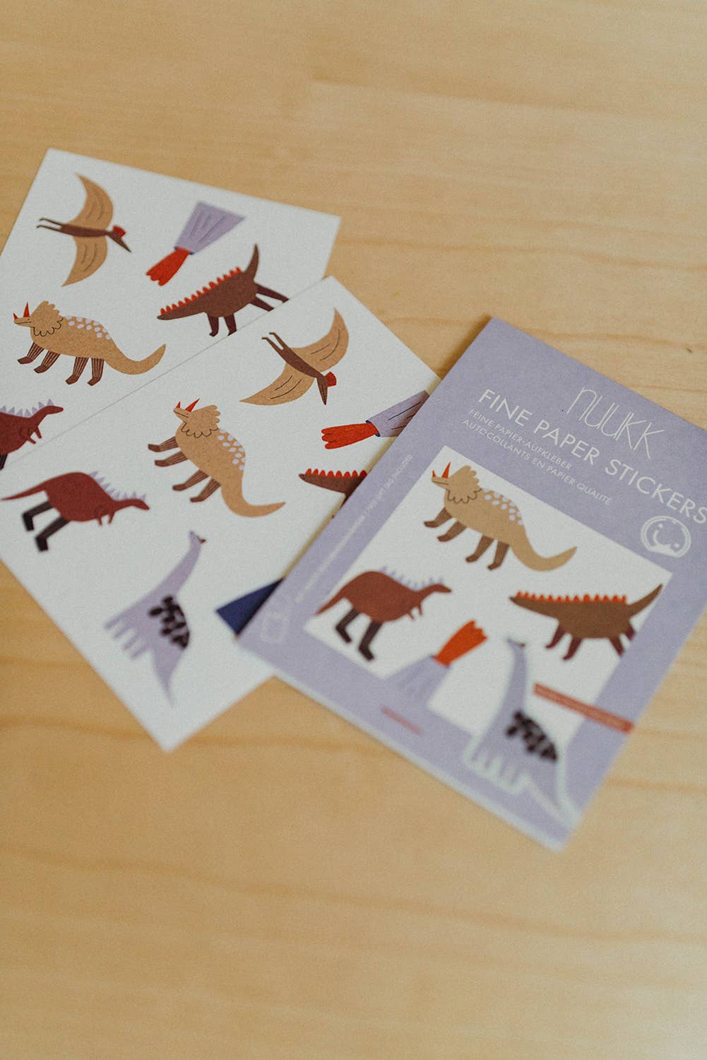 nuukk - Stickerbogen • Dinosaurs (3 Bögen) - ROSA ECK