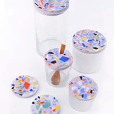 objet vague - BOLD Terrazzo Zuckerdose (366 ml) • Schwarz - ROSA ECK