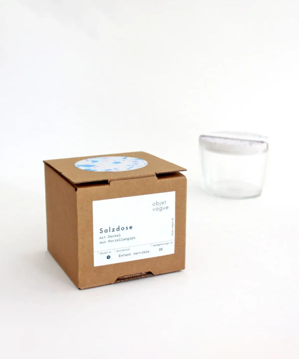 objet vague - Terrazzo Salzdose • Creme - lila - Dose - ROSA ECK Concept Store