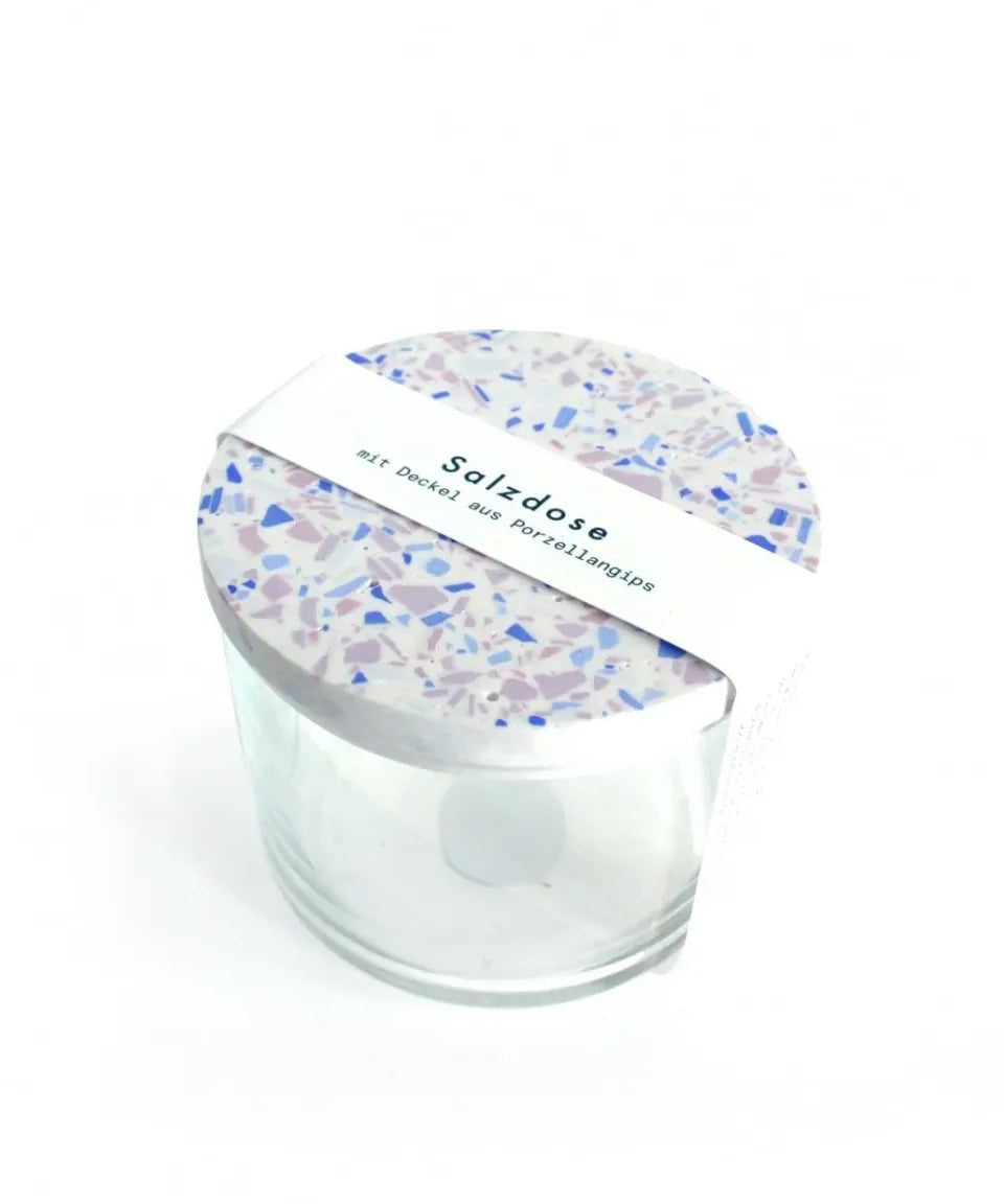 objet vague - Terrazzo Salzdose • Creme - lila - Dose - ROSA ECK Concept Store