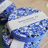 objet vague - Terrazzo Untersetzer (2er-Set) • Grau - ROSA ECK