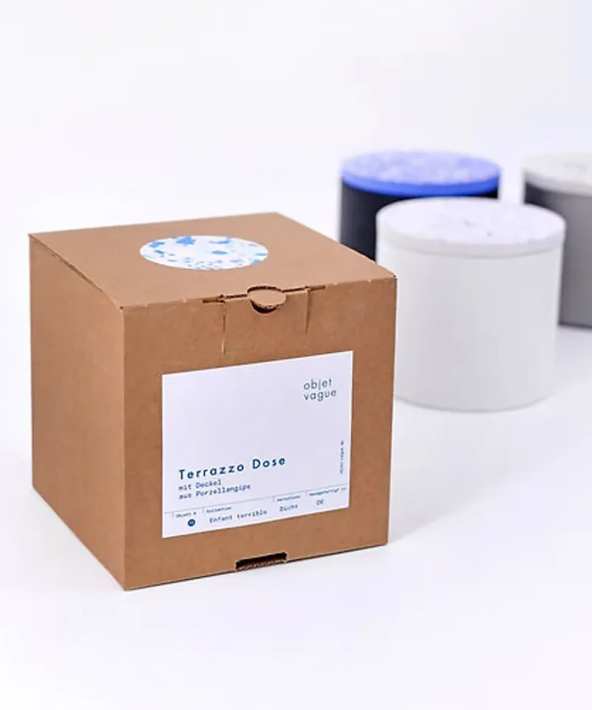 objet vague - Terrazzo Vorratsdose (700 ml) • Flieder - ROSA ECK