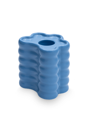Octaevo - FLORA Großer Kerzenhalter | Blue - ROSA ECK - Blau, ,