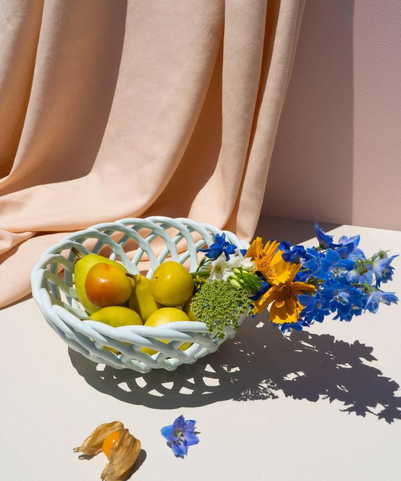 Octaevo - SICILIA Obstkorb (⌀ 25 cm) Light Mint - ROSA ECK Concept Store