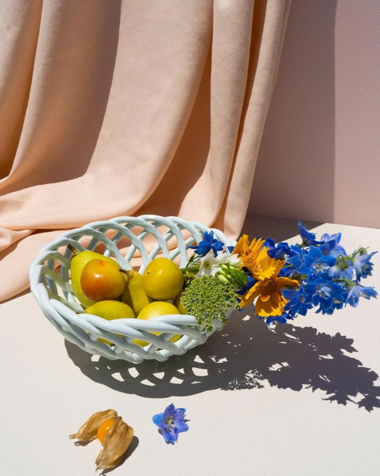 Octaevo - SICILIA Obstkorb (⌀ 25 cm) Light Mint - ROSA ECK Concept Store
